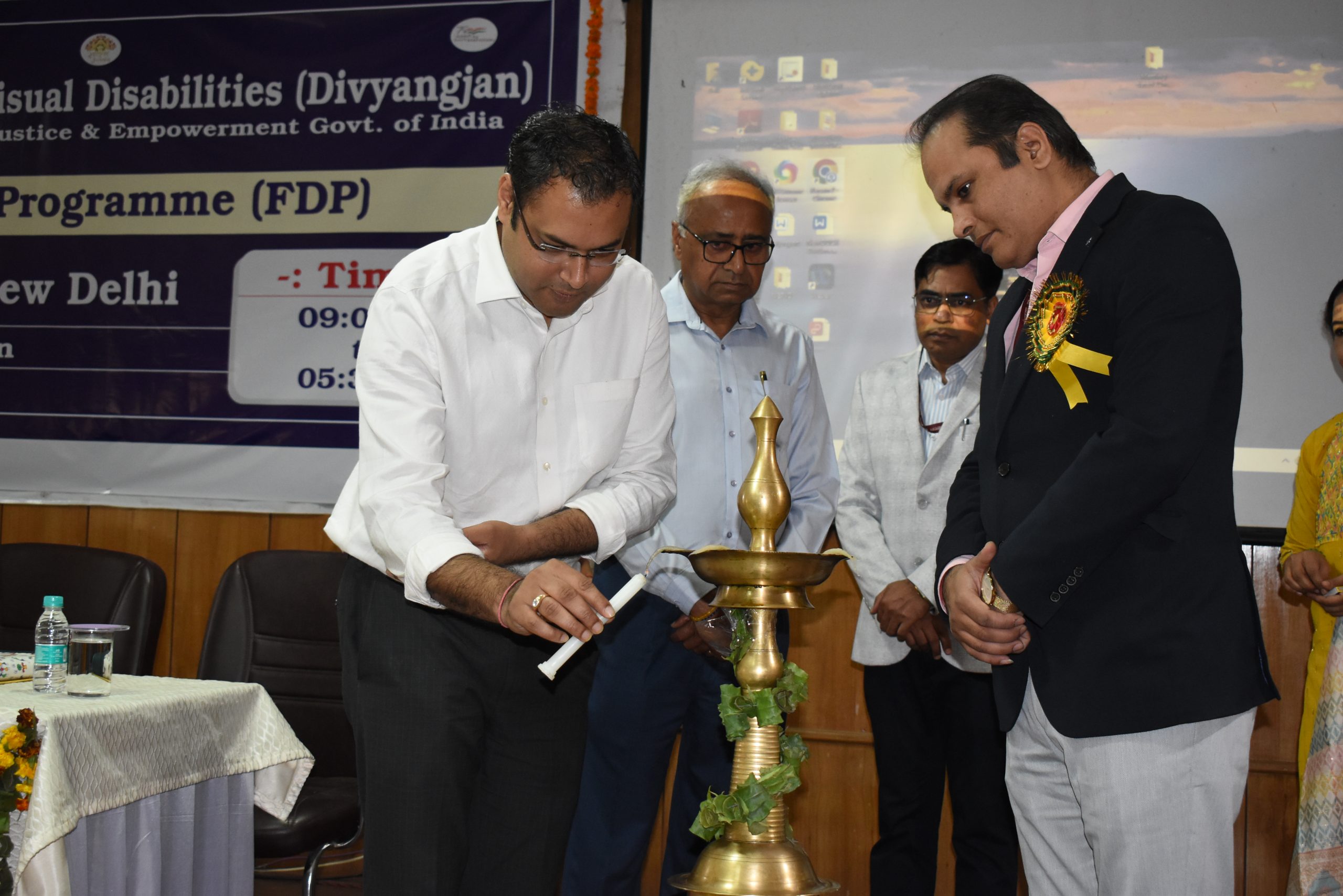 Innaugral Ceremony was graced by Shri Gaurav Singhal,IAS, State Commissioner for PwD, Uttarakhand; Prof. Atul, Prant Upadhyaksha, SAKSHAM Uttarakhand; Er. Manish Verma, Representati. Jasmer Singh; Programme Coordinator